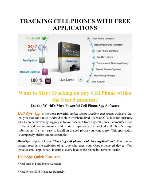 free track minutes for cell phones